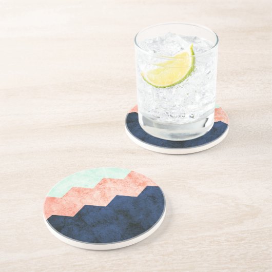 Zickzack Getränkeuntersetzer (Seite)