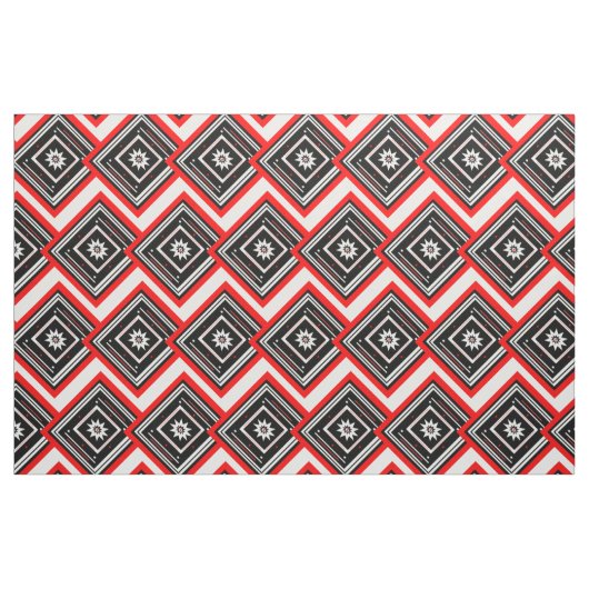 Zickzack Gewebe aus Sternen und Quadraten Stoff (Fat Quarter (45,7 x 55,9 cm))