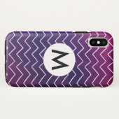 Zickzack gezeichnet Muster Case-Mate iPhone Hülle (Rückseite (Horizontal))
