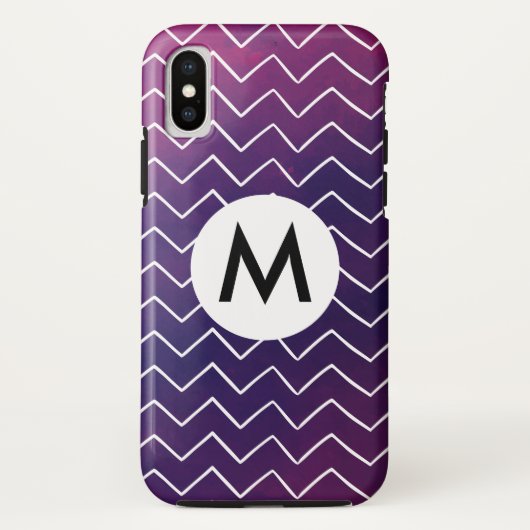 Zickzack gezeichnet Muster Case-Mate iPhone Hülle (Rückseite)