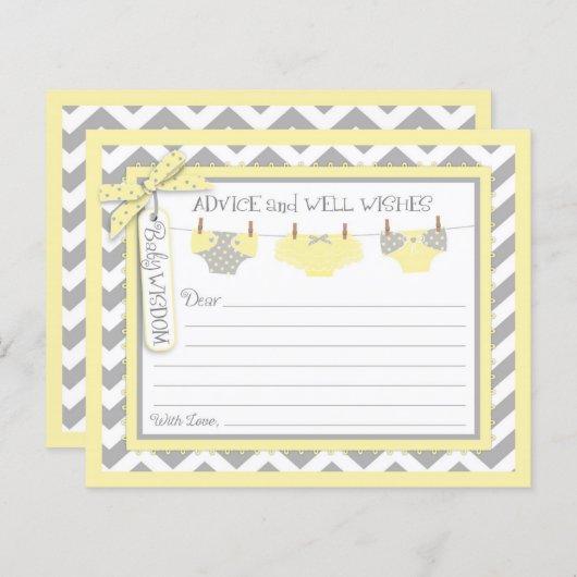 Zickzack Girl Tutu Diapers Advisor Card (Vorne/Hinten)