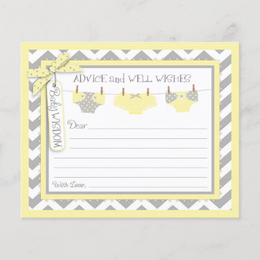 Zickzack Girl Tutu Diapers Advisor Card (Vorderseite)