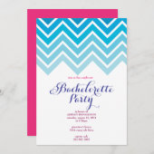 ZICKZACK - Girls Night Out BACHELORETTE - Einladun Einladung (Vorne/Hinten)