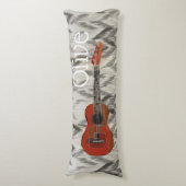 Zickzack Gitarrenkörperkissen Seitenschläferkissen (Vorderseite Vertikal)