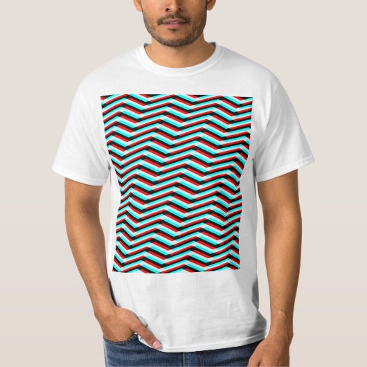 Zickzack Glitch T - Shirt (Vorderseite)