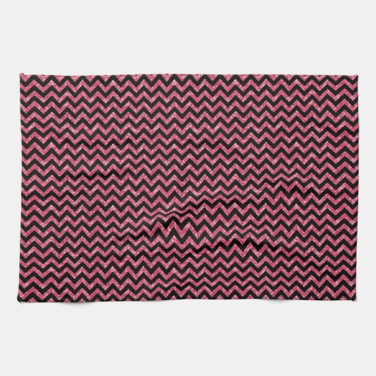 Zickzack Glitzer Aussehen Handtuch (Horizontal)