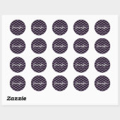 Zickzack Glitzer Aussehen Sticker (Blatt)