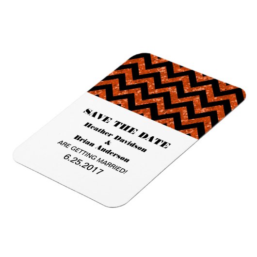 Zickzack Glitzer Das Datumsfenster speichern, Oran Magnet (Linke Seite)