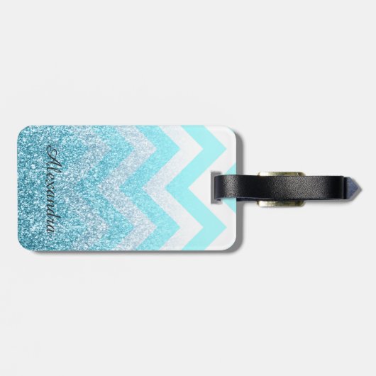 ZICKZACK & GLITZER GEPÄCKANHÄNGER (Rückseite horizontal)