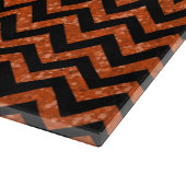 Zickzack Glitzer Look Cutting Board Schneidebrett (Ecke)