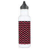 Zickzack Glitzer-Look Edelstahlflasche (Rechts)