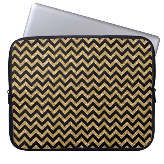 Zickzack Glitzer Look Electronics Sleeve (Vorderseite)