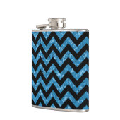 Zickzack Glitzer-Look Flask Flachmann (Links)