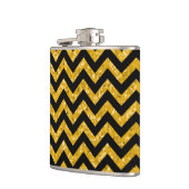 Zickzack Glitzer-Look Flask Flachmann (Links)
