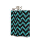 Zickzack Glitzer-Look Flask Flachmann (Links)