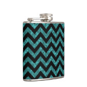 Zickzack Glitzer-Look Flask Flachmann (Rechts)
