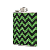 Zickzack Glitzer-Look Flask Flachmann (Links)
