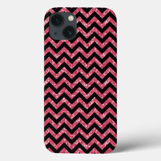 Zickzack Glitzer Look iPad BT Fall Case-Mate iPhone Hülle (Rückseite)