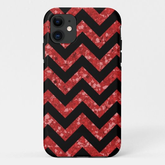 Zickzack Glitzer Look iPhone 5 BT Fall Case-Mate iPhone Hülle (Rückseite)
