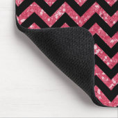 Zickzack Glitzer Look Mousepad (Ecke)