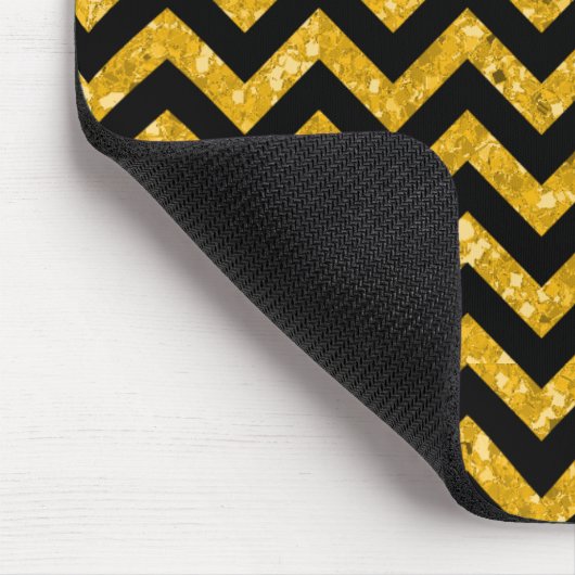 Zickzack Glitzer Look Mousepad (Ecke)
