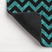 Zickzack Glitzer Look Mousepad (Ecke)