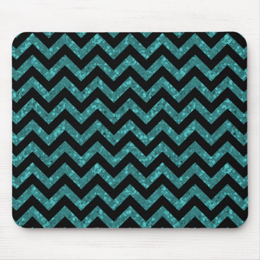 Zickzack Glitzer Look Mousepad (Vorne)