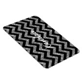 Zickzack Glitzer Look Premium Magnet (Rechte Seite)