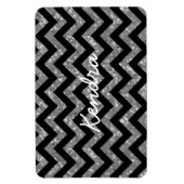 Zickzack Glitzer Look Premium Magnet (Vertikal)