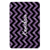 Zickzack Glitzer Look Premium Magnet (Vertikal)