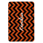 Zickzack Glitzer Look Premium Magnet (Vertikal)