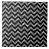 Zickzack Glitzer Look Tile Fliese (Vorderseite)