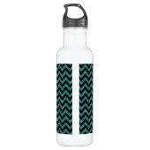 Zickzack Glitzer-Look Trinkflasche (Rückseite)