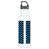 Zickzack Glitzer-Look Trinkflasche (Rückseite)