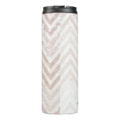 Zickzack Glitzer Sie sind genug Thermal Tumbler Thermosbecher (Rückseite)