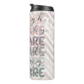 Zickzack Glitzer Sie sind genug Thermal Tumbler Thermosbecher (Nach rechts gedreht)