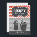 Zickzack Glitzer Weihnachtskarten im Chalkboard Feiertagskarte<br><div class="desc">Moderne Glitzer Chalkboard Holiday Foto Cards - Erstellt von Colorful Designs Inc. Alle Designs sind urheberrechtlich geschützt.</div>