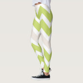Zickzack Grafikkalienmuster Leggings (Links)