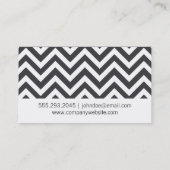 Zickzack (grau) visitenkarte (Rückseite)