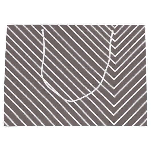 Zickzack grau-weiß große geschenktüte (Vorderseite)