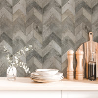 Zickzack Graubetonherringbone