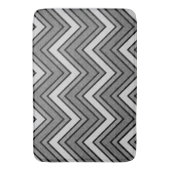 Zickzack graue und schwarze Skizze Badematte (Vorderseite Vertikal)