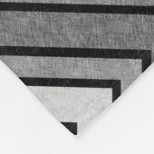 Zickzack graue und schwarze Skizze Fleecedecke (Ecke)