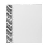 Zickzack graue und schwarze Skizze Notizblock (Vorderseite)