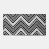 Zickzack graue und schwarze Skizze Schreibtischunterlage (Vorderseite)