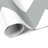 Zickzack graues und gelbes Schleifpapier Geschenkpapier (Rolleneckpunkt)