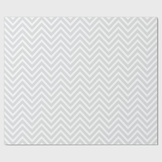 Zickzack graues und weißes Papier Geschenkpapier (Flach)