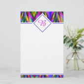 Zickzack heller Stamm Briefpapier (Stehend Vorderseite)