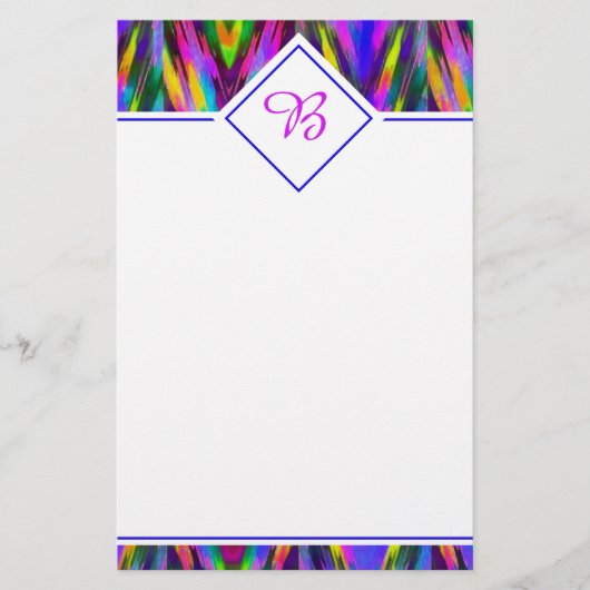 Zickzack heller Stamm Briefpapier (Vorderseite)