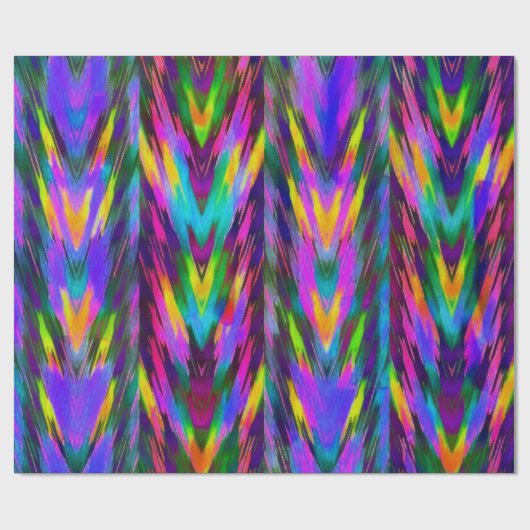 Zickzack heller Stamm Geschenkpapier (Flach)